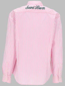 Mc2 Saint Barth Women's Camicia Righe Blue