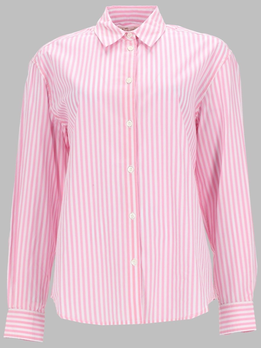 Mc2 Saint Barth Women's Camicia Righe Blue