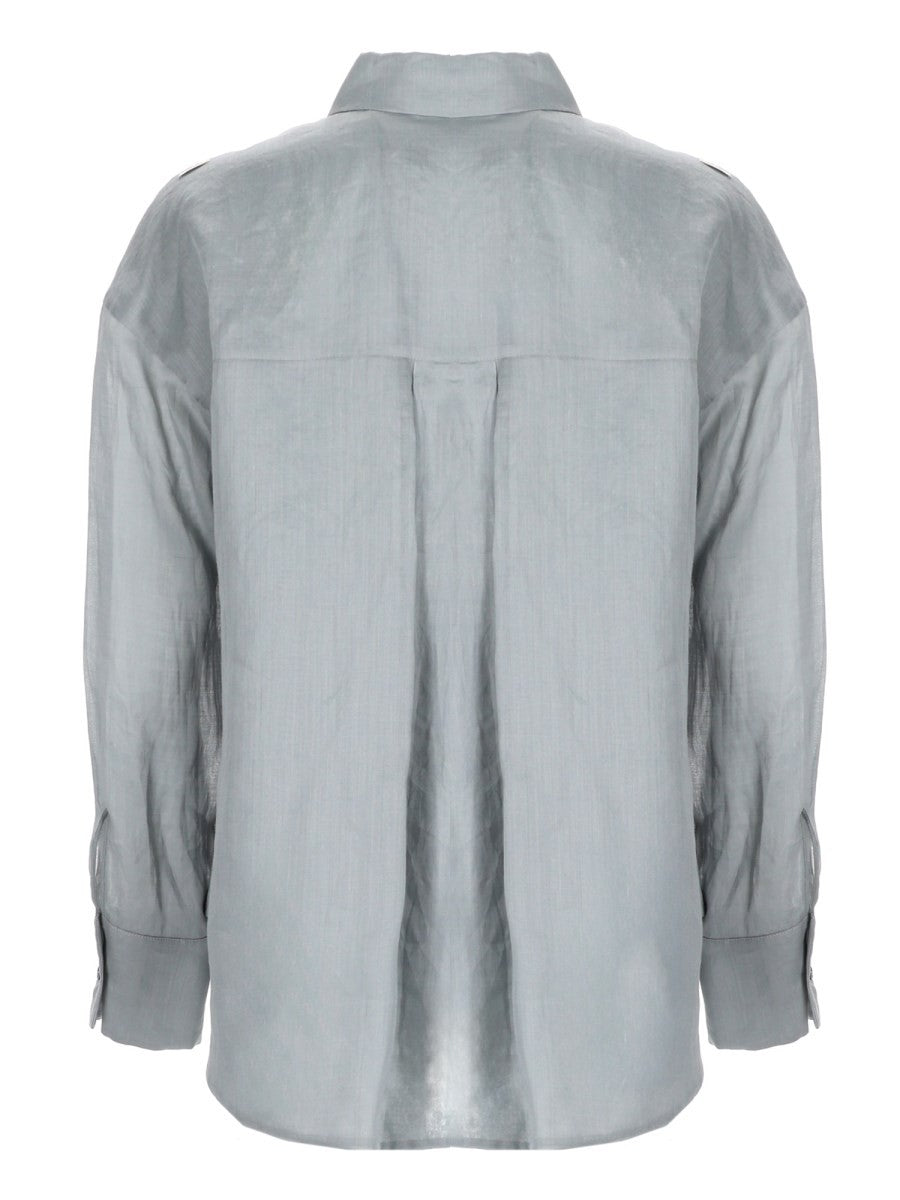 S MAX MARA Women's Camicia Abbraccio Blue