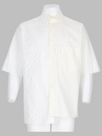 MM6 Maison Margiela Men's Camicia Asimmetrica White
