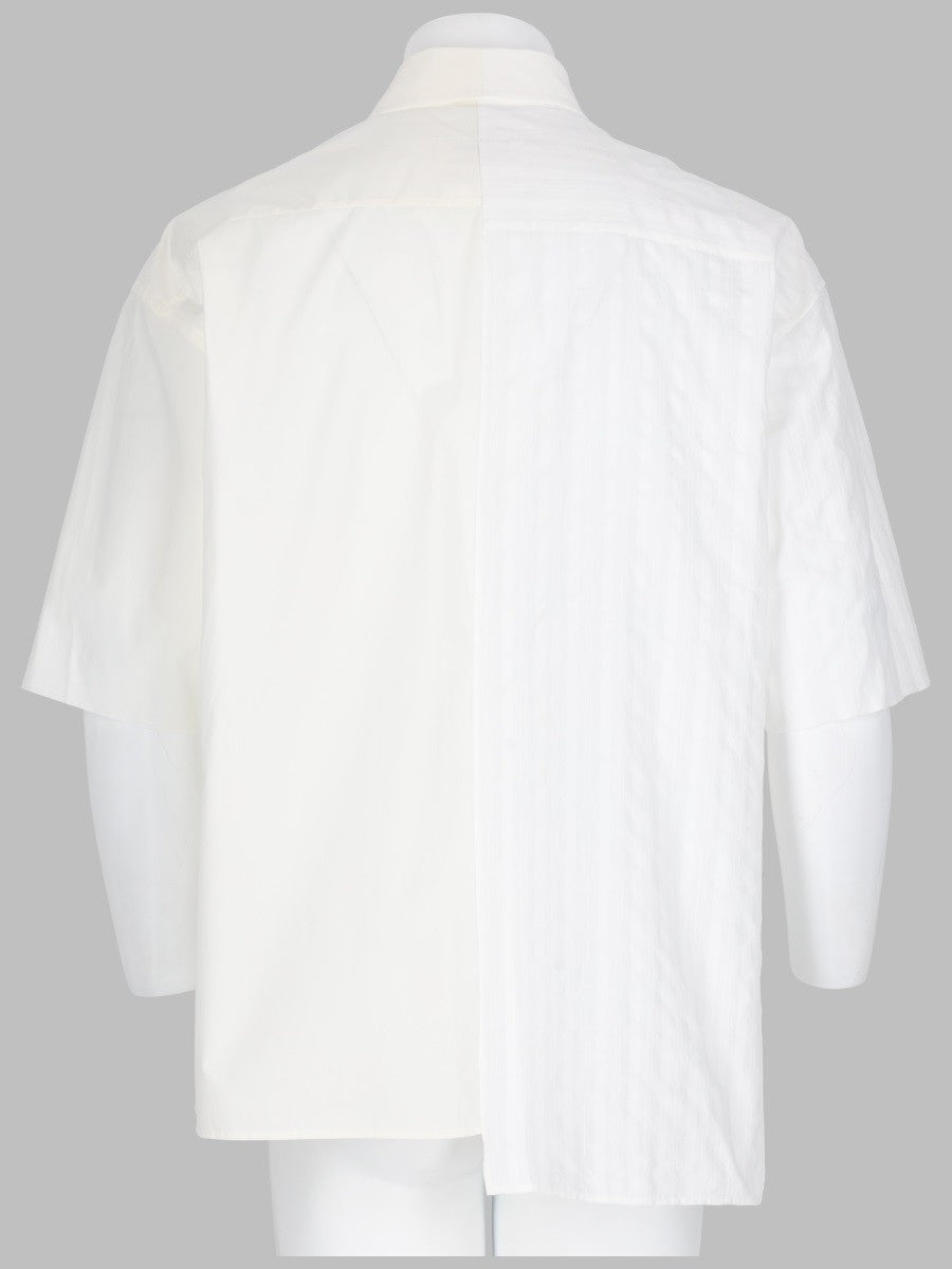 MM6 Maison Margiela Men's Camicia Asimmetrica White