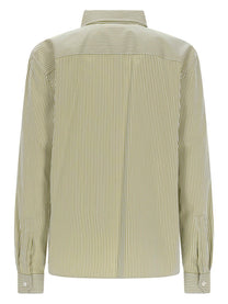 Saint Laurent Women's Camicia Cassandre Green