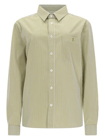Saint Laurent Women's Camicia Cassandre Green