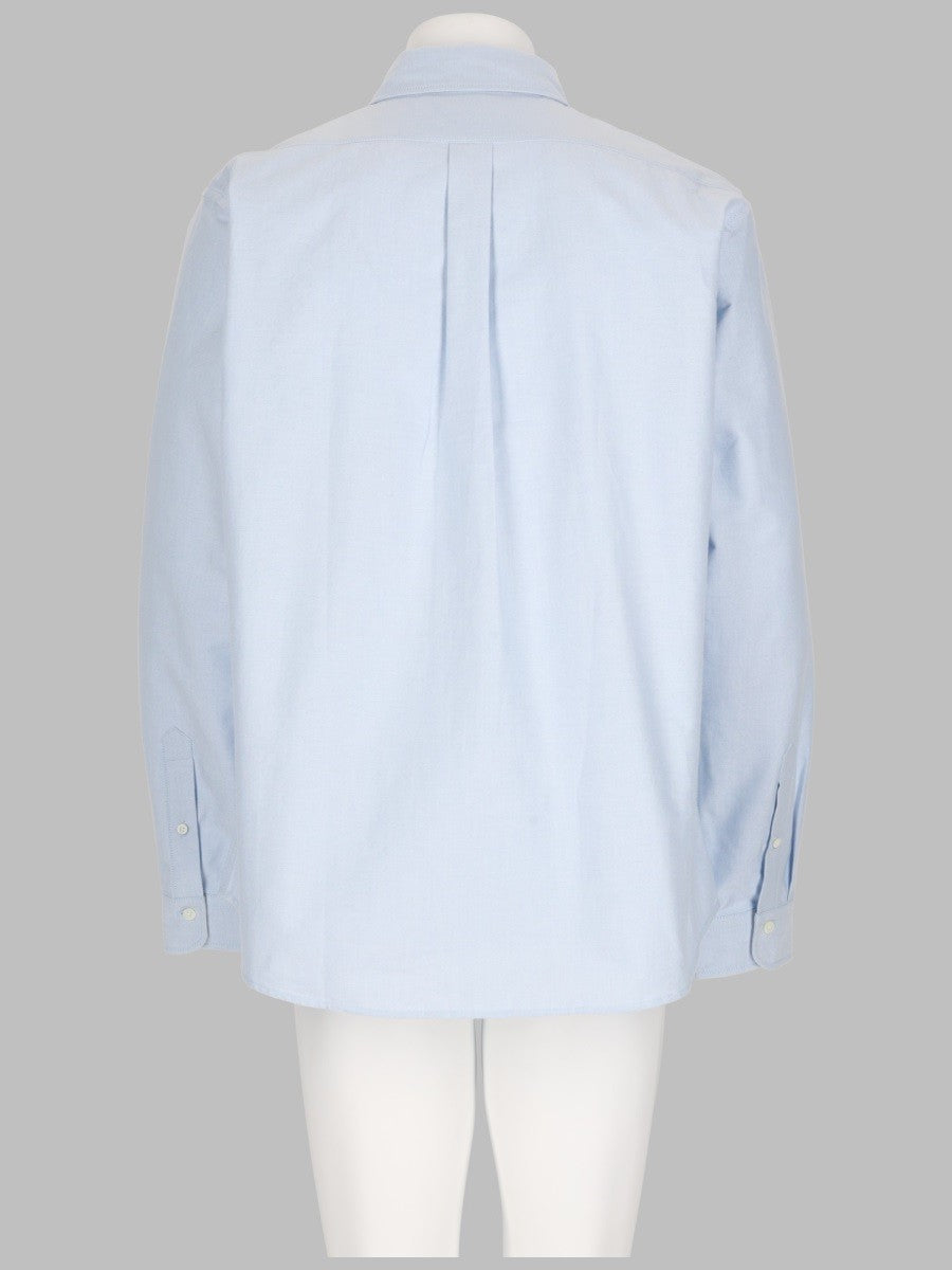 Kenzo Men's Camicia Casual in Cotone Oxford Blue