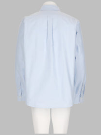 Kenzo Men's Camicia Casual in Cotone Oxford Blue