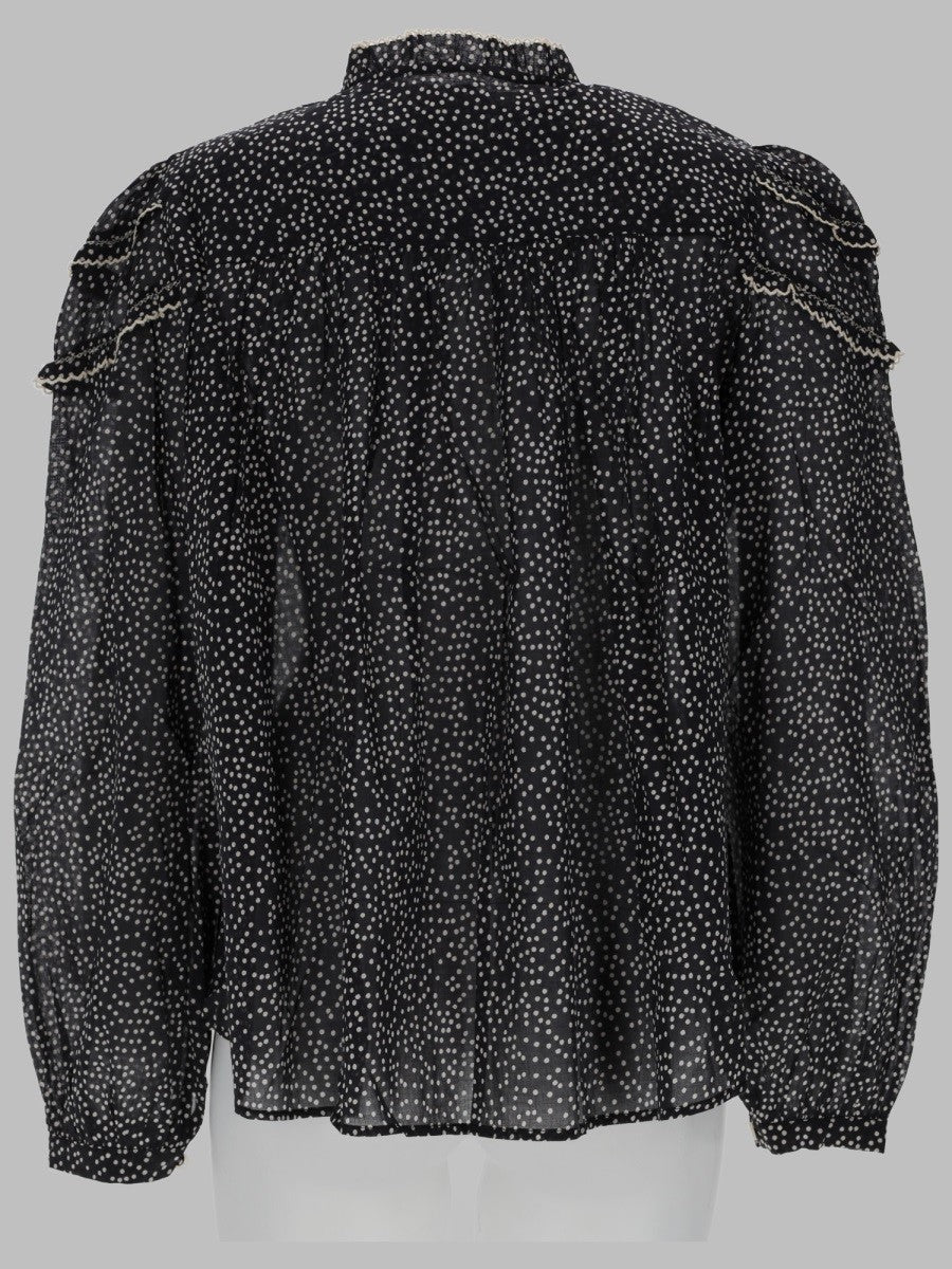 Isabel Marant Étoile Women's Camicia Christa in Voile DI Cotone Black