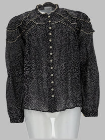 Isabel Marant Étoile Women's Camicia Christa in Voile DI Cotone Black