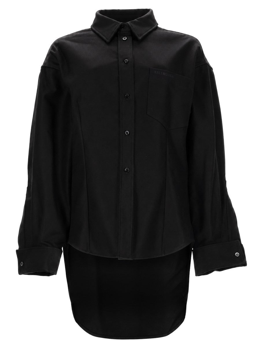 Balenciaga Women's Camicia Classic in Cotone Black