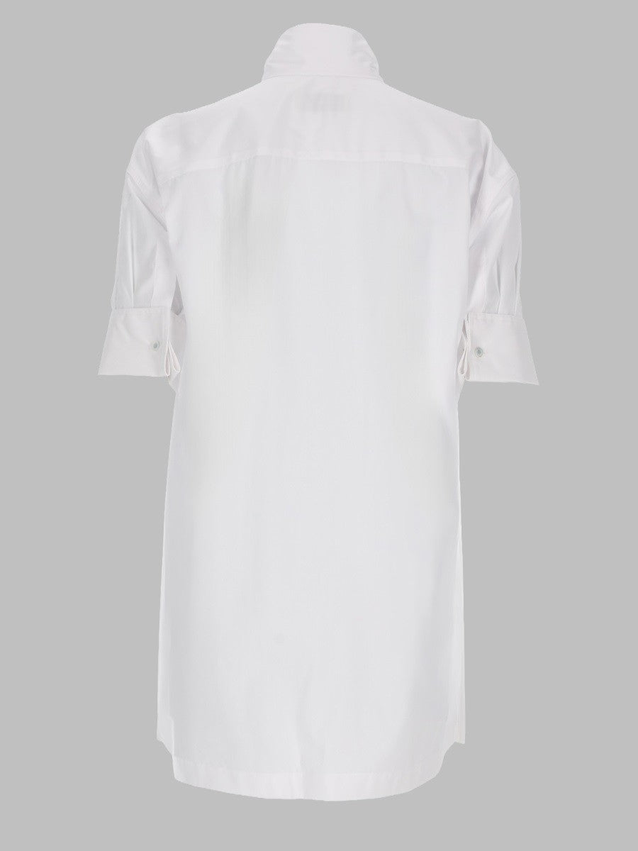 Dries Van Noten Women's Camicia Con Dettaglio Sciarpa White