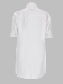Dries Van Noten Women's Camicia Con Dettaglio Sciarpa White
