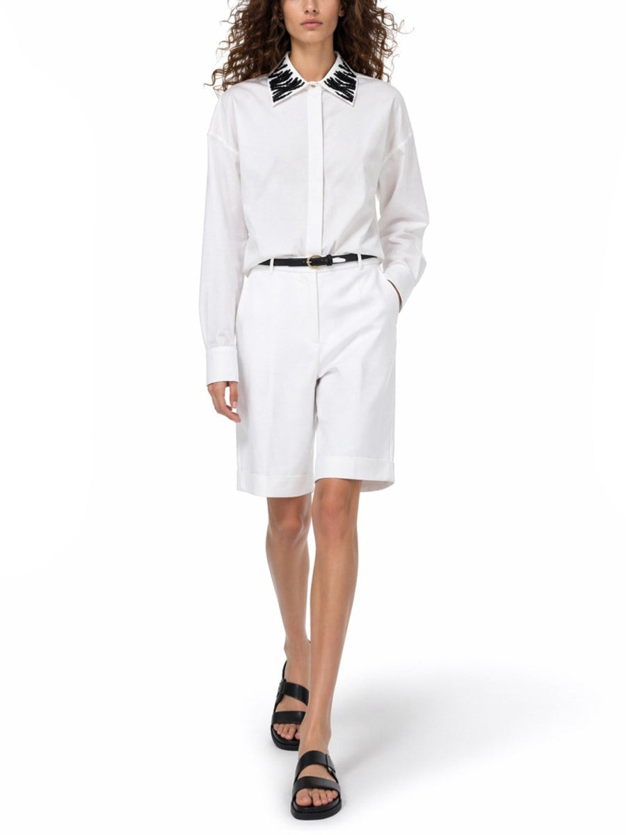 Max Mara Studio Women's Shirt with Detail Strass White, view 2