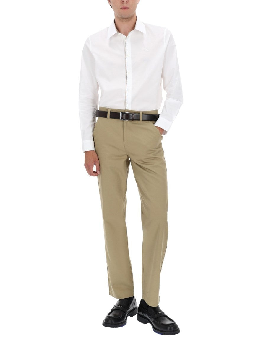 Burberry Men's Shirt with Finiture Check White, view 2