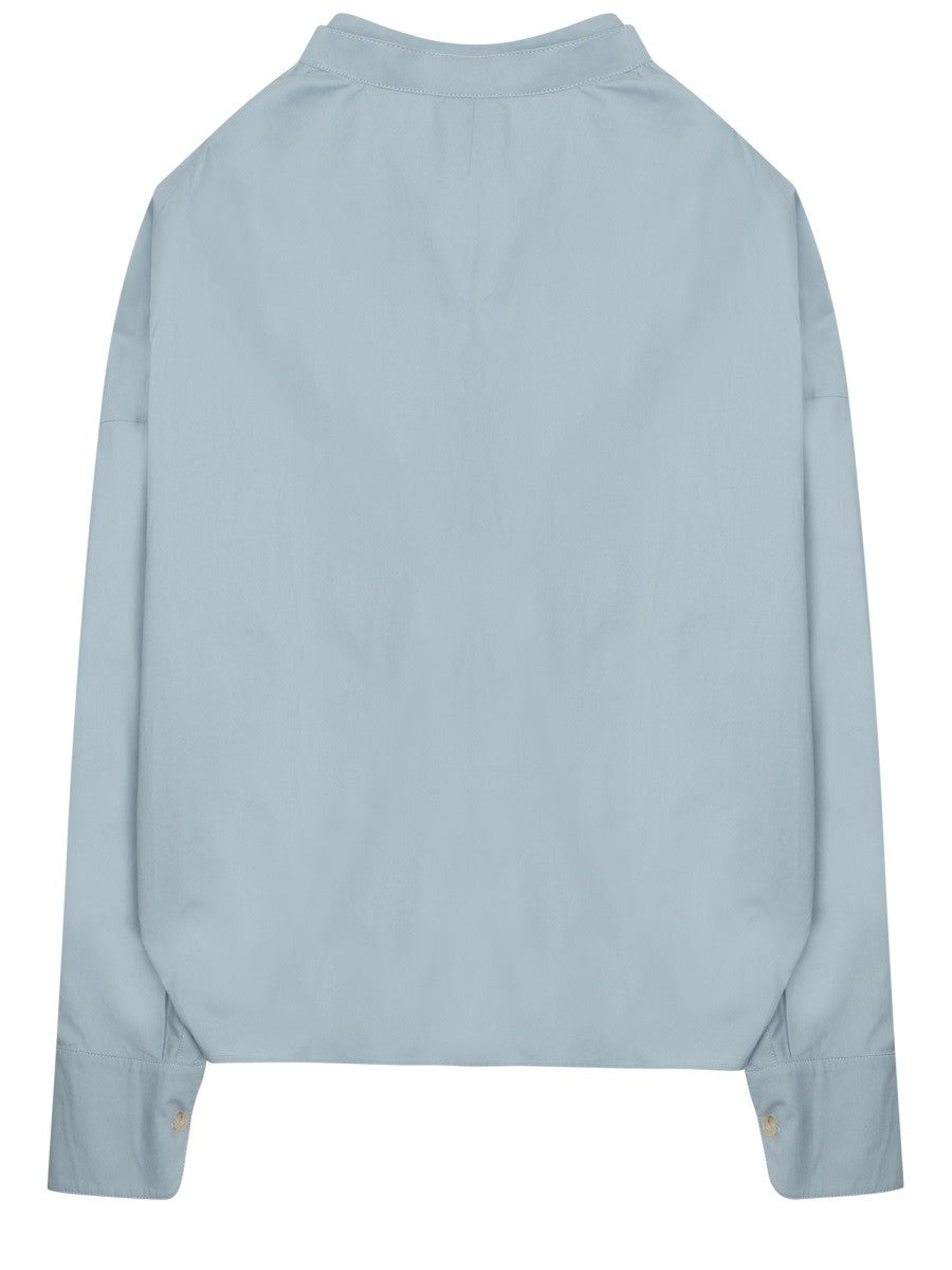 Alysi Women's Camicia Con Fiocco Blue