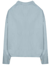 Alysi Women's Camicia Con Fiocco Blue