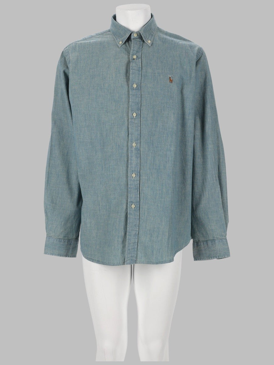 Polo Ralph Lauren Men's Camicia Con Blue