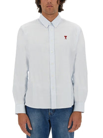 Ami Paris Unisex Camicia Con Blue