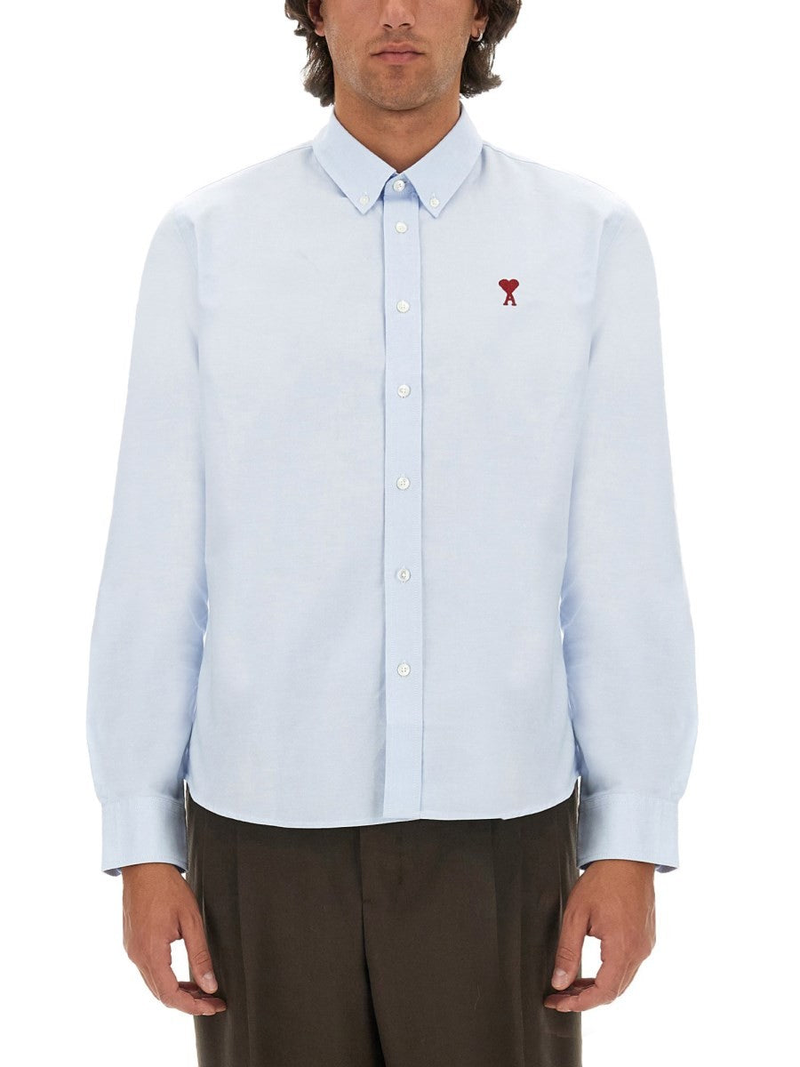 Ami Paris Unisex Camicia Con Blue