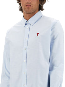 Ami Paris Unisex Camicia Con Blue