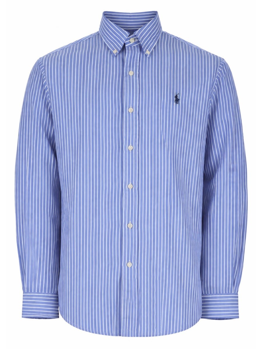 Polo Ralph Lauren Men's Camicia Con Blue