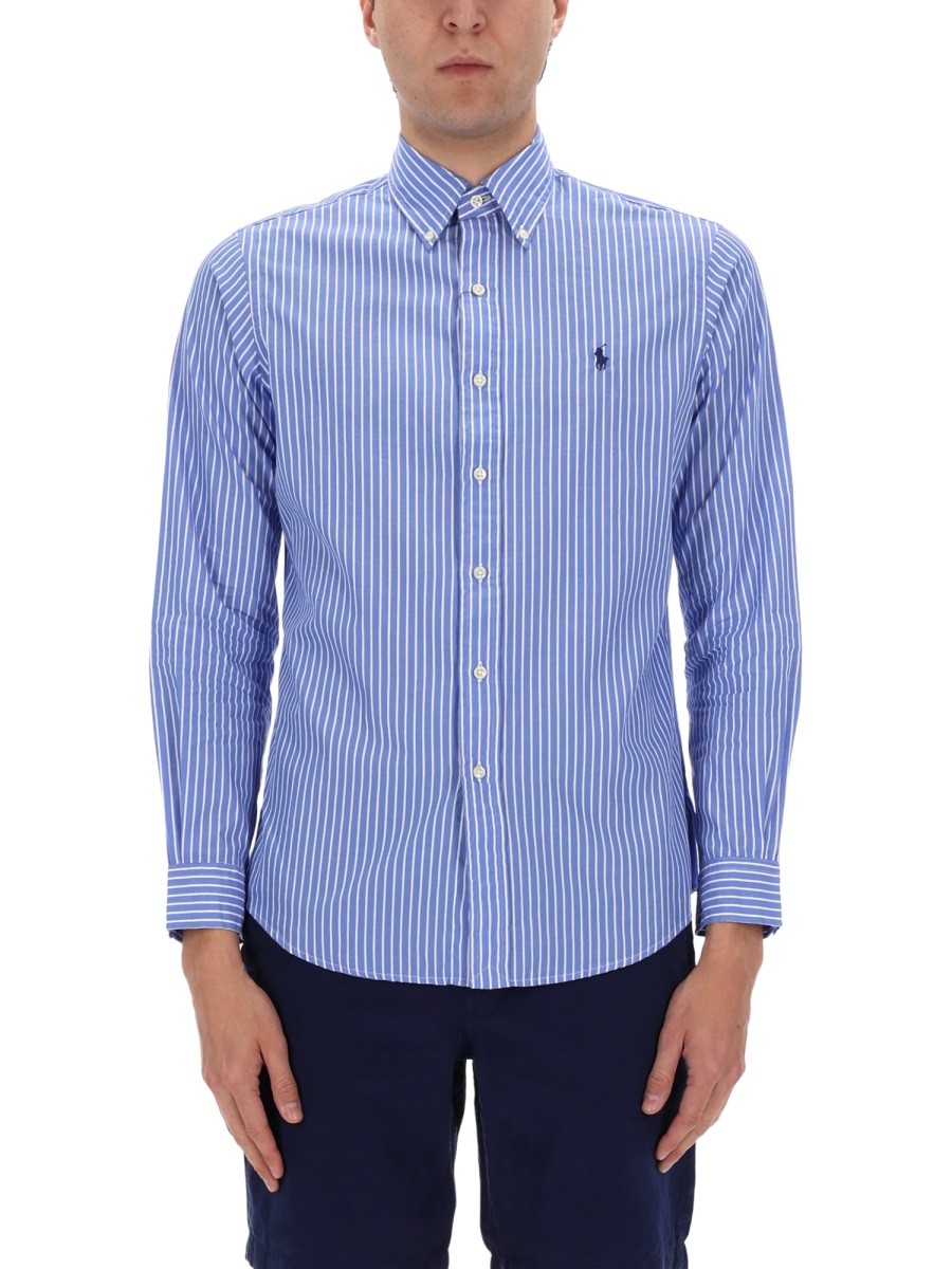 Polo Ralph Lauren Men's Camicia Con Blue