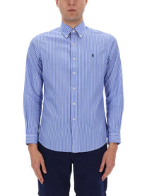 Polo Ralph Lauren Men's Camicia Con Blue