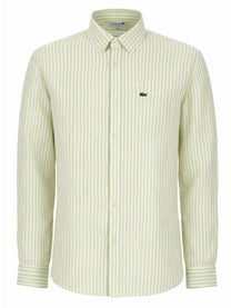 Lacoste Men's Camicia Con Green