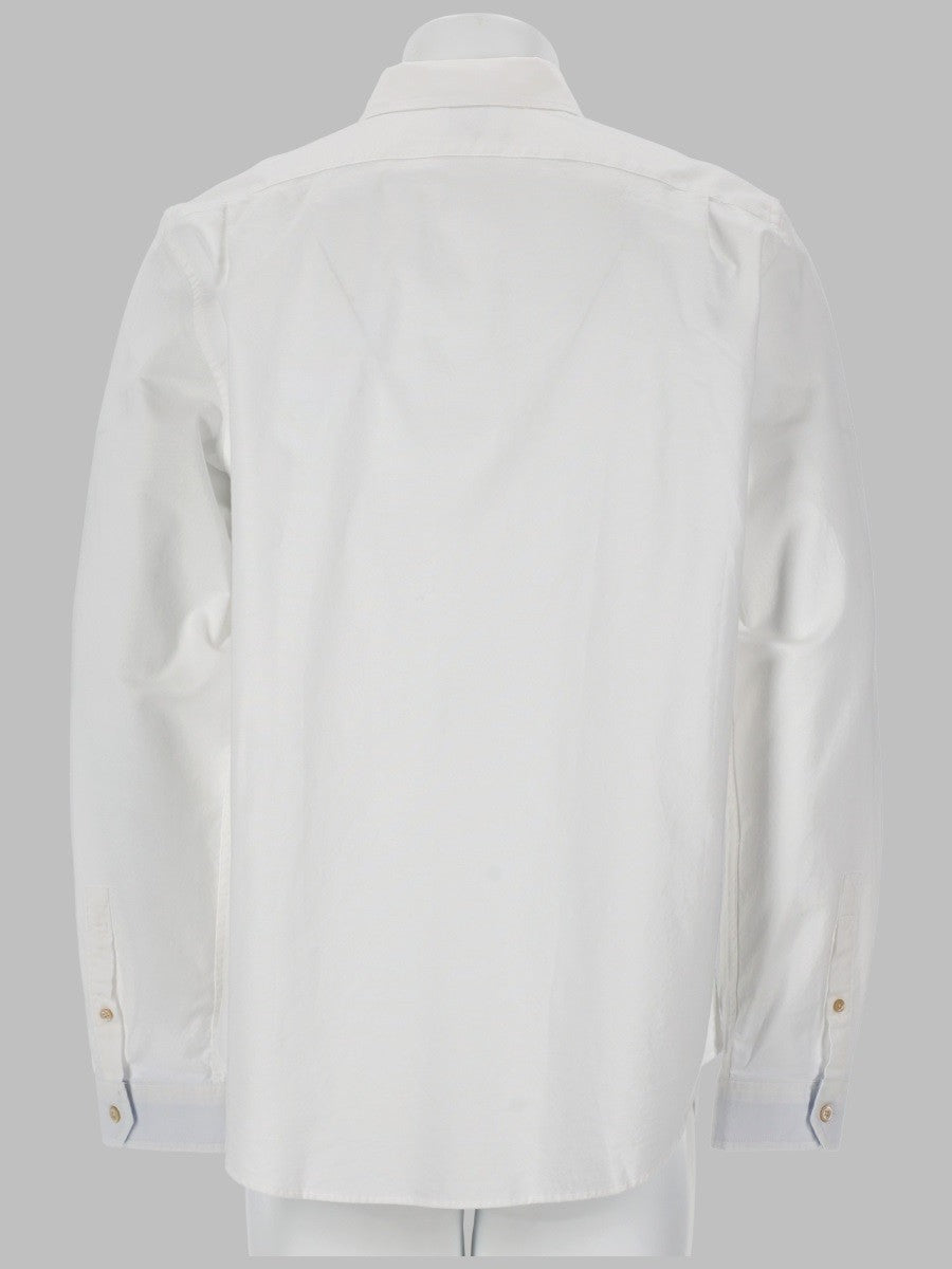 Ps By Paul Smith Men's Camicia Con Patch Zebra White