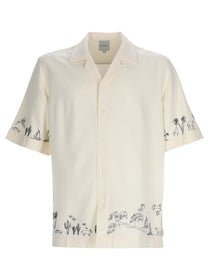 Paul Smith Men's Camicia Con Ricami White