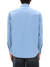 No Problemo Men's Camicia Con Stampa Blue