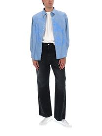 No Problemo Men's Camicia Con Stampa Blue