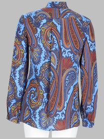 ETRO Women's Camicia Con Stampa Paisley Multicolor