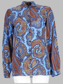 ETRO Women's Camicia Con Stampa Paisley Multicolor