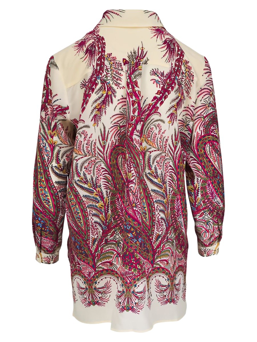 ETRO Women's Camicia Con Stampa Paisley Multicolor