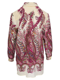 ETRO Women's Camicia Con Stampa Paisley Multicolor