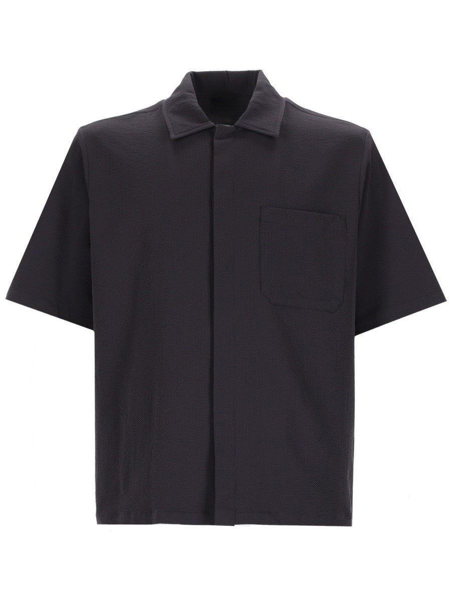 Herno Men's Camicia Con Taschino Blue