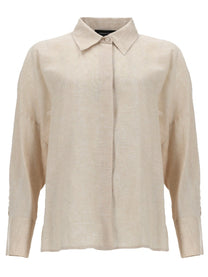 Fabiana Filippi Women's Camicia Cropped in Tela DI Lino Beige