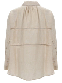 Fabiana Filippi Women's Camicia Cropped in Tela DI Lino Beige