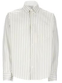 Ami Paris Unisex Camicia in Cotone Righe White