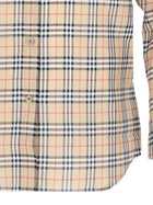 Burberry Women's Cotton Check Shirt with Vestibilità Classic Beige, view 3