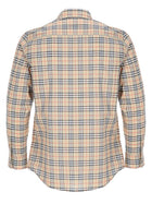 Burberry Women's Cotton Check Shirt with Vestibilità Classic Beige, view 2
