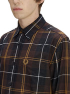 Fred Perry Men's Cotton Shirt Brown, view 3