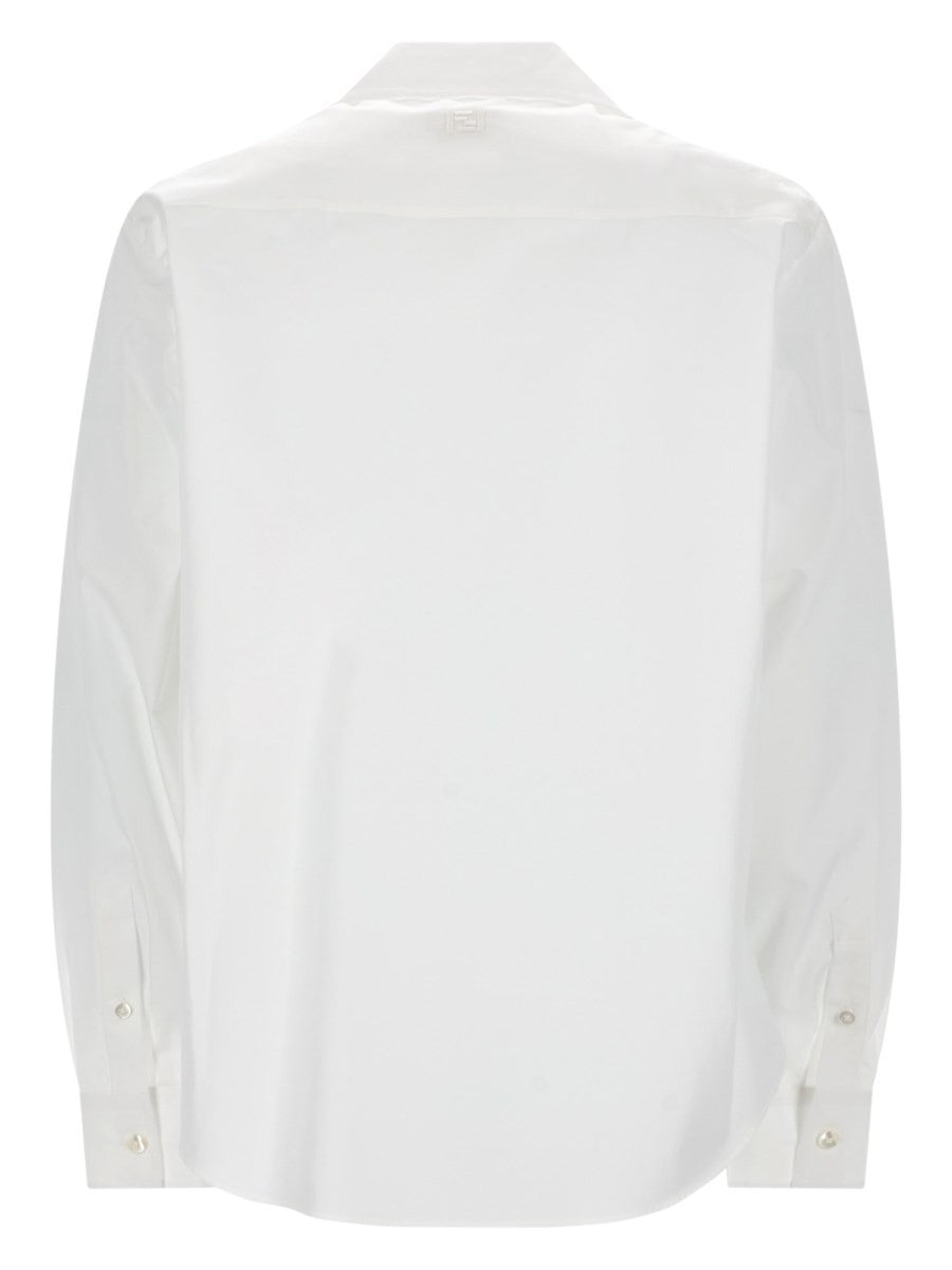 Fendi Men's Camicia in Cotone White
