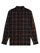 Fred Perry Men's Cotton Shirt Brown