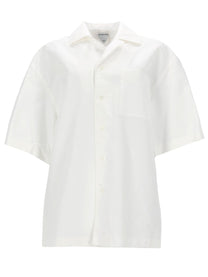 Bottega Veneta Men's Camicia in Cotone White