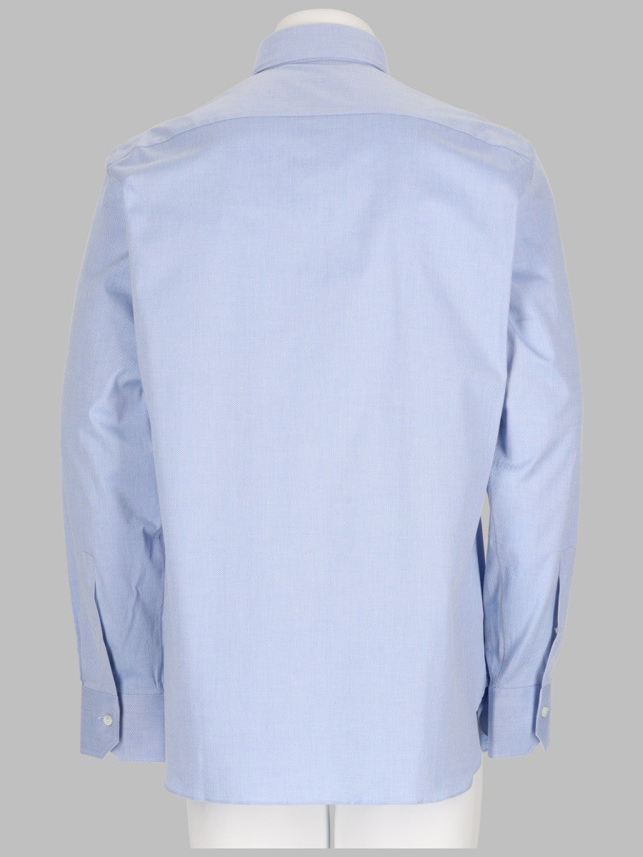 Zegna Men's Camicia in Cotone Blue