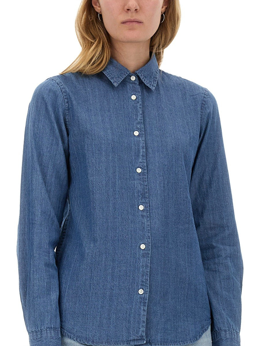 Aspesi Women's Denim Shirt Blue Aspesi