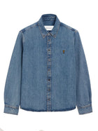 Ami Paris Unisex Denim Shirt Blue