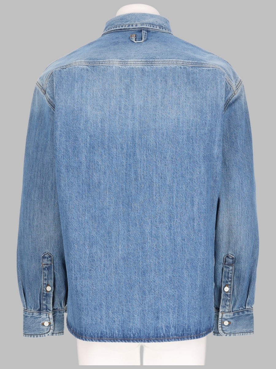 JACQUEMUS Men's Camicia in Denim Blue