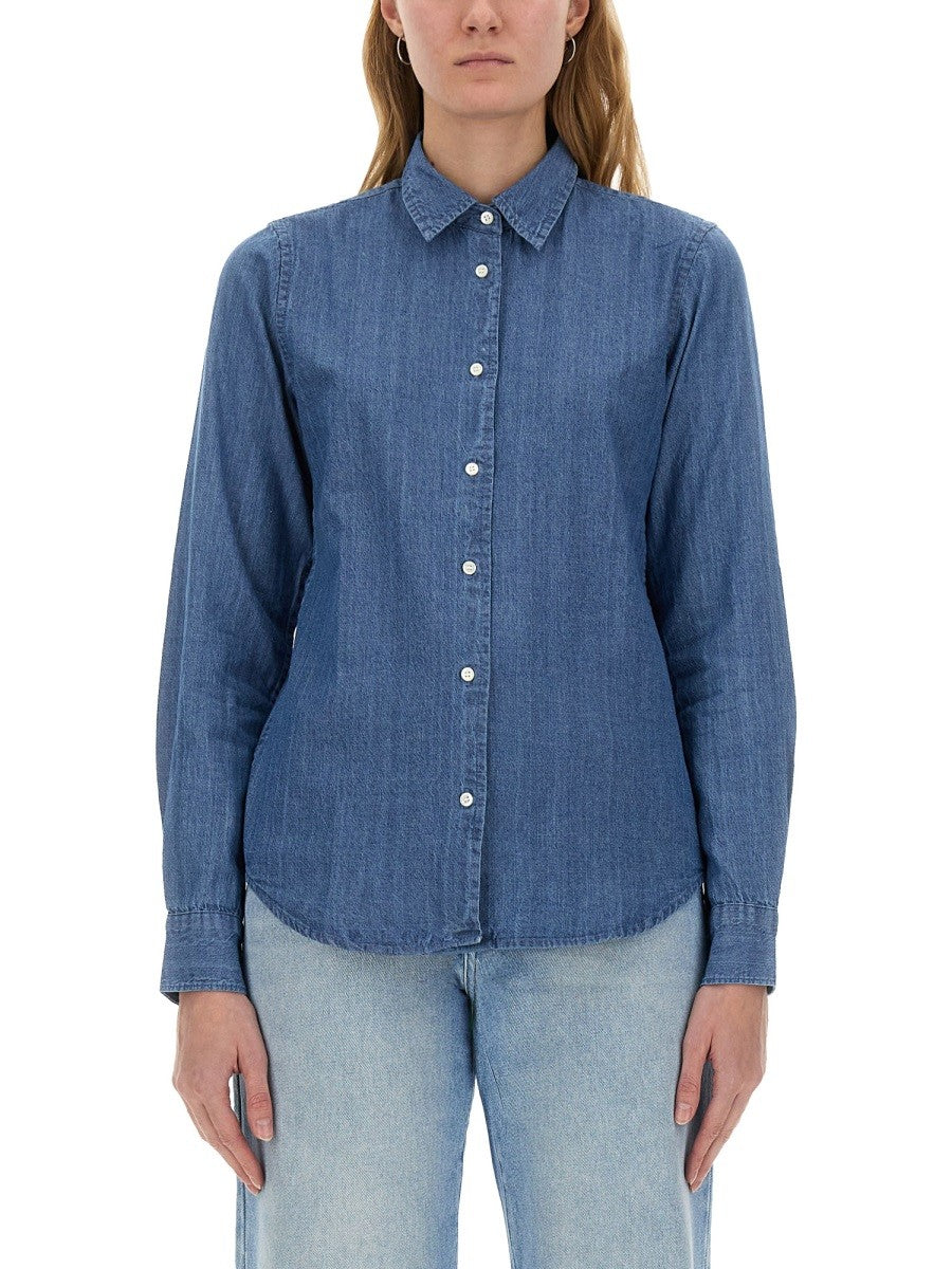 Aspesi Women's Denim Shirt Blue Aspesi