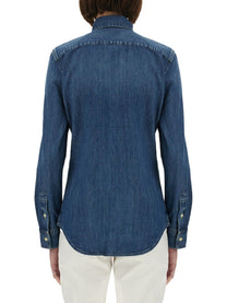 Polo Ralph Lauren Women's Camicia in Denim Blue